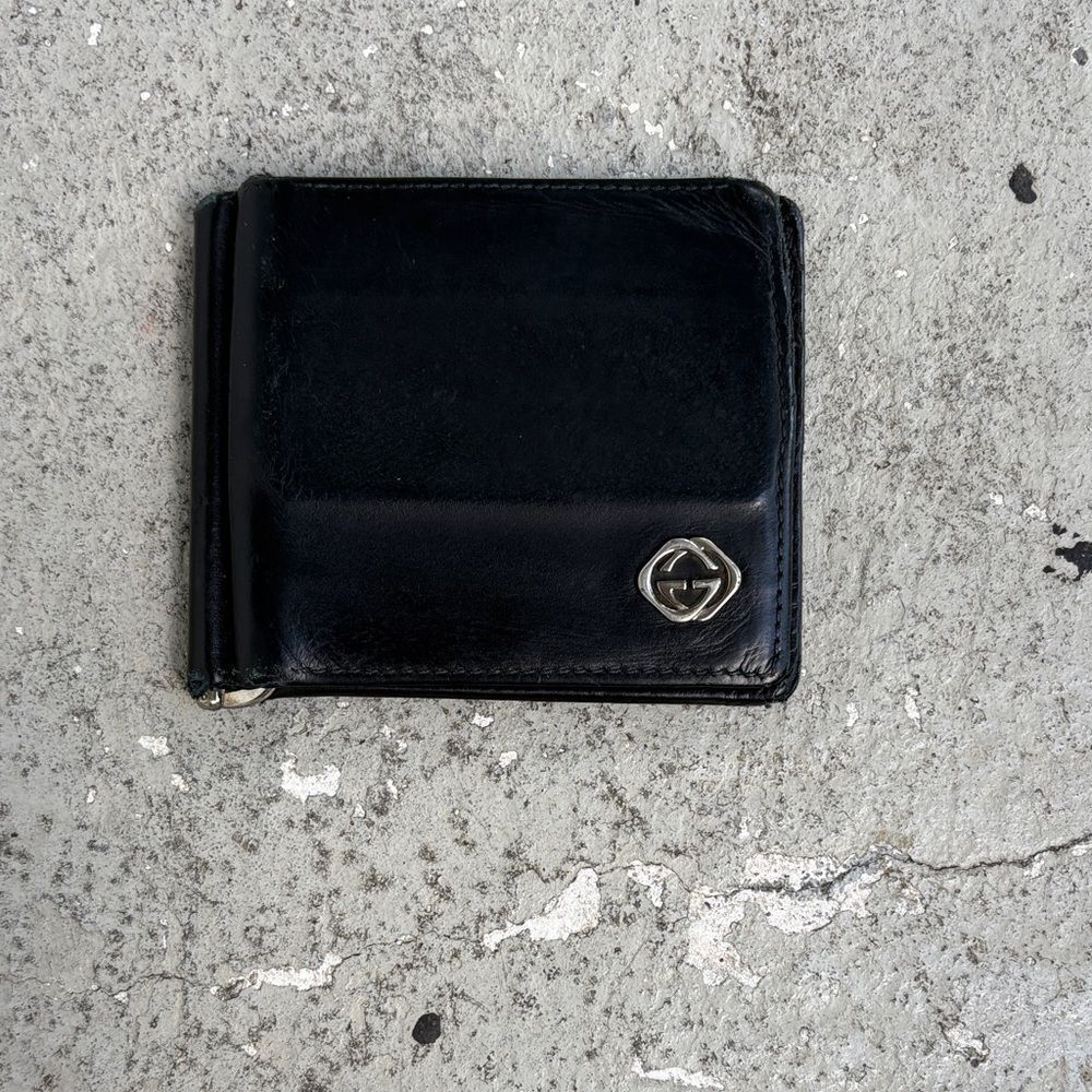 Vintage Gucci folding money clip wallet